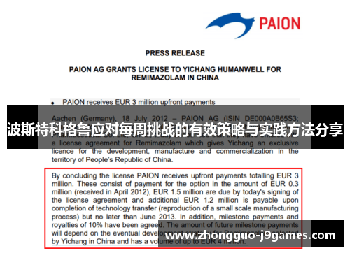 波斯特科格鲁应对每周挑战的有效策略与实践方法分享
